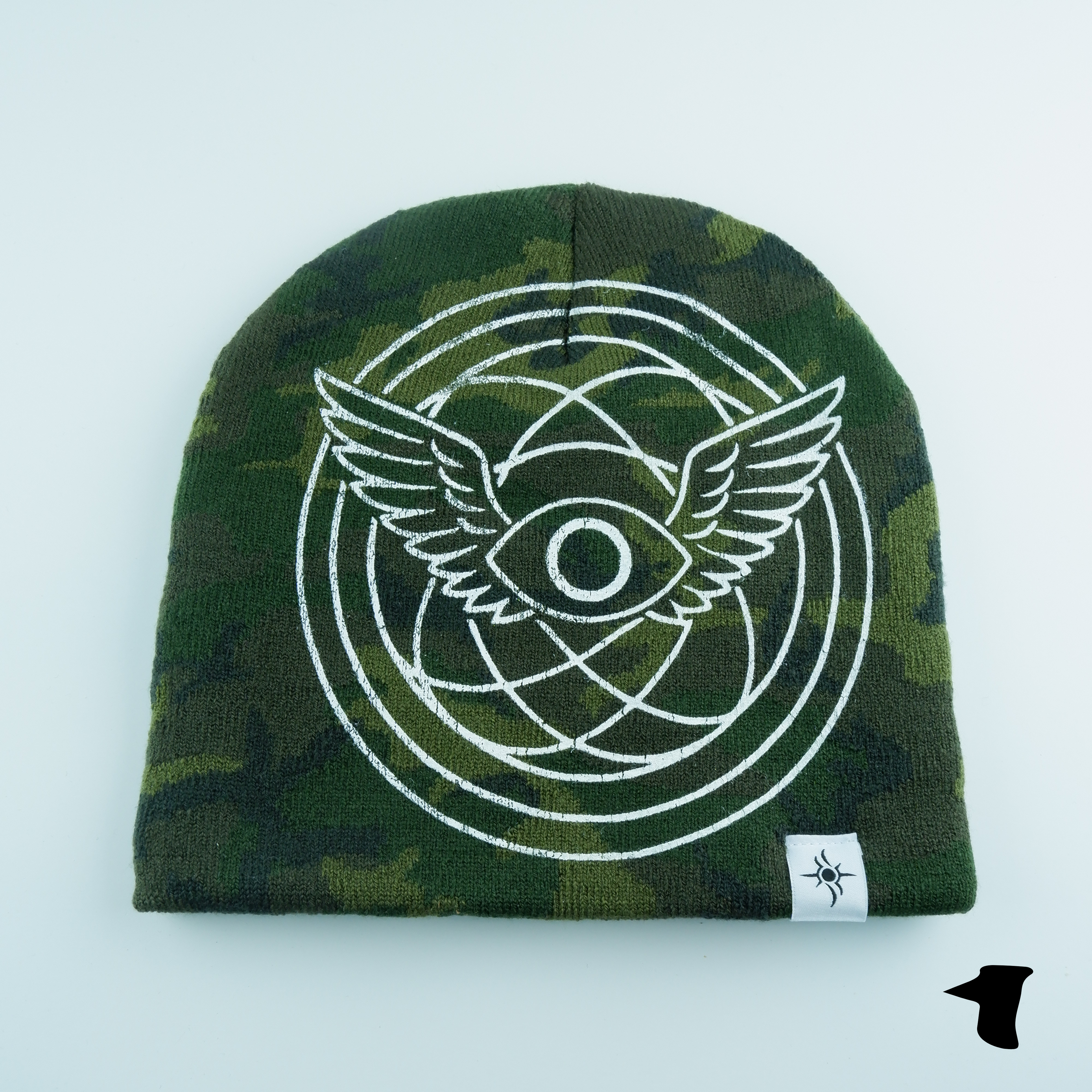 GREEN CAMO SKULLY