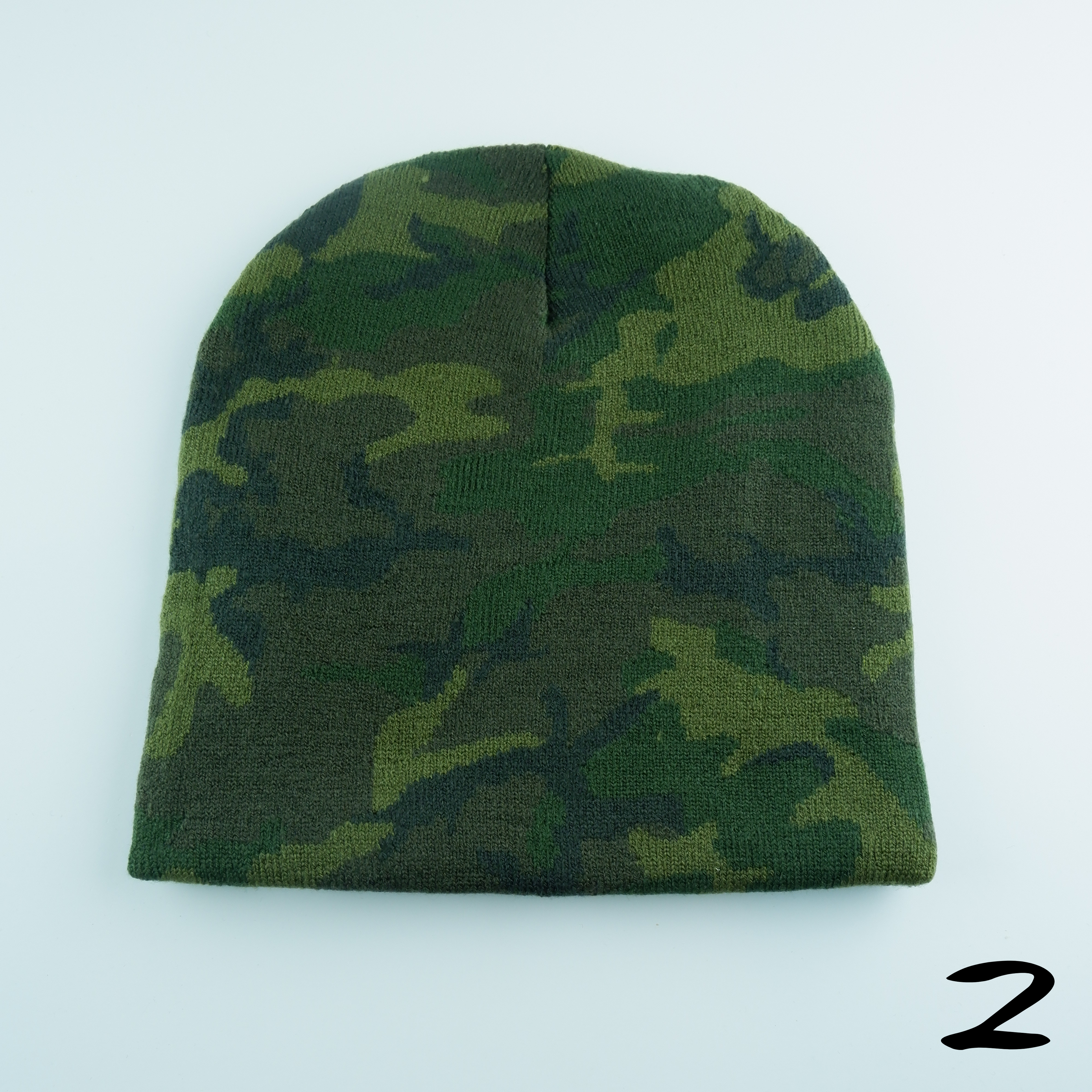 GREEN CAMO SKULLY