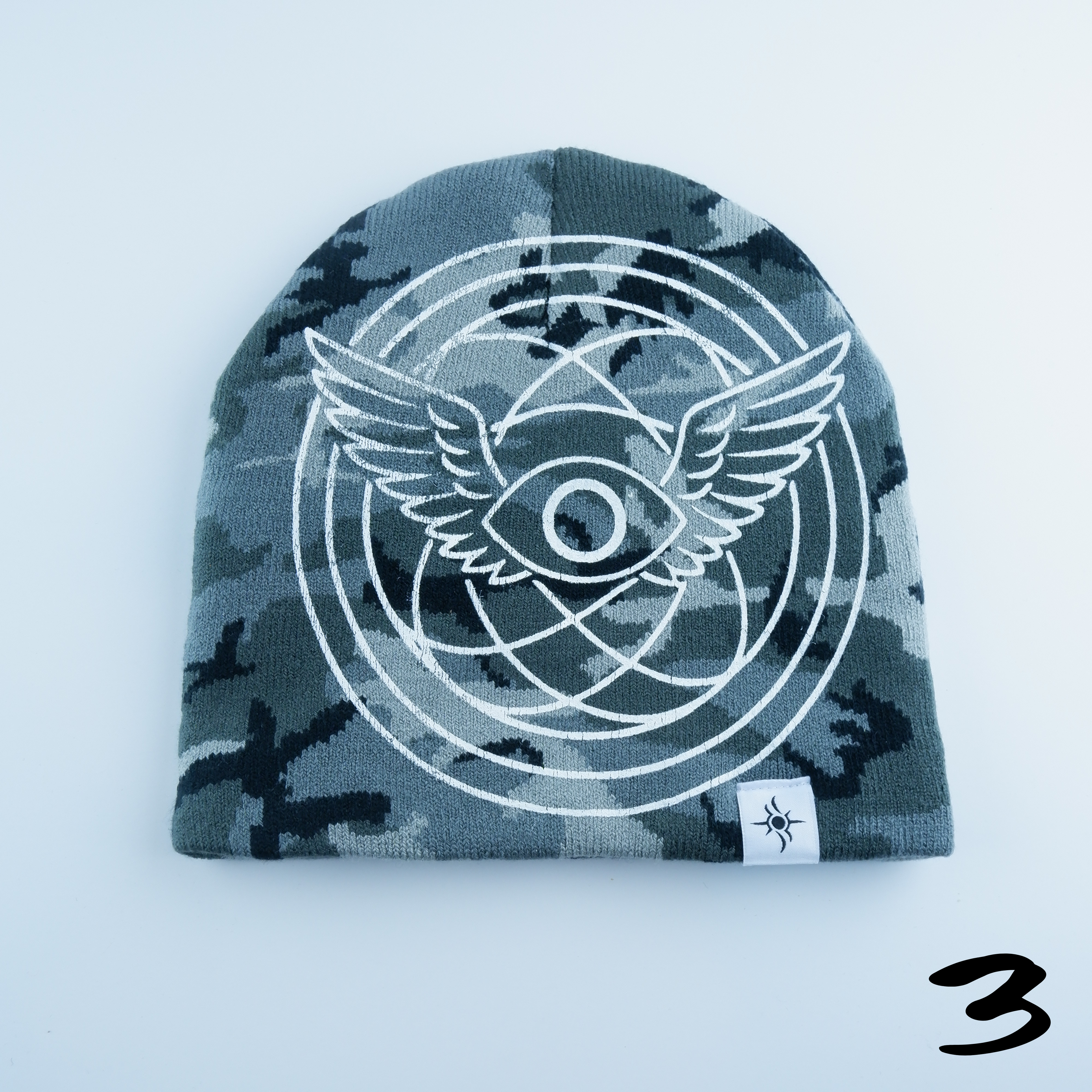GREY CAMO SKULLY